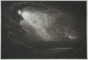 John Martin Gallery: Paradise Lost: The Creation of Light, 1824. Creator: John Martin (British, 1789-1854)