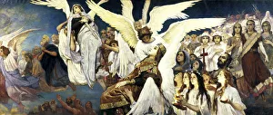 Before the Paradise, (Right part), 1885-1896. Artist: Viktor Mihajlovic Vasnecov Before the Paradise, (Right part), 1885-1896. Artist: Viktor Mihajlovic Vasnecov