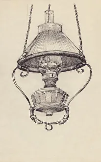 Paraffin lamp, c1950. Creator: Shirley Markham