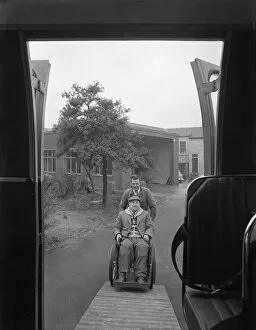 West Yorkshire Gallery: Paraplegic bus, Pontefract, West Yorkshire, 1960. Artist: Michael Walters