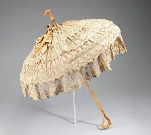 Brooklyn Museum Collection: Parasol, American, 1880-90. Creator: Unknown