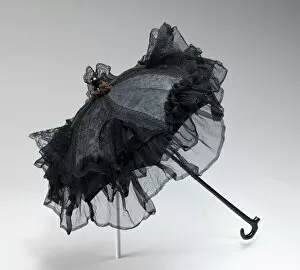 Brooklyn Museum Collection: Parasol, American, ca. 1870. Creator: Stern Brothers
