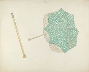 Joseph L Prints: Parasol, c. 1937. Creator: Joseph L. Boyd