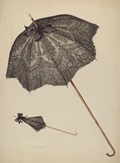 Mourning Dress Gallery: Parasol, c. 1941. Creator: Lillian Causey