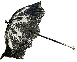 Parasol, France, c.1865/70. Creator: Gorham Manufacturing Company