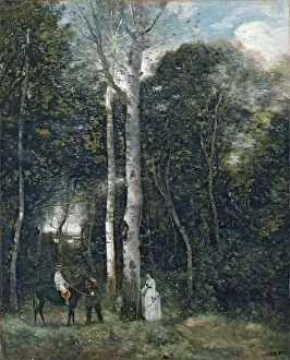 The Parc des Lions at Port-Marly. Artist: Corot, Jean-Baptiste Camille (1796-1875) The Parc des Lions at Port-Marly. Artist: Corot, Jean-Baptiste Camille (1796-1875)