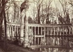 Reflections Prints: Parc Monceau, Paris, Printed 1850 circa. Creator: Charles Marville