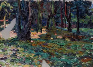Musée National Dart Moderne Prints: Parc de Saint-Cloud, 1906. Creator: Kandinsky; Wassily Vasilyevich (1866-1944)