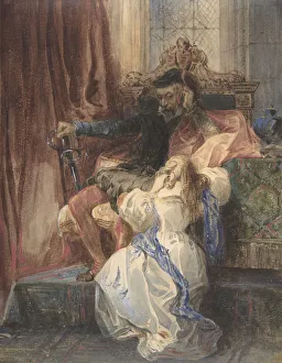 Romance Prints: The Pardon Refused (from Sir Walter Scotts Kenilworth'), ca. 1826-29