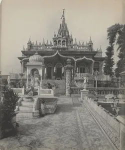 Studio Of Prints: Pareshnath, Jain Temple, Calcutta, c. 1890s. Creator: A. W. A. Plate Studio (Ceylonese)