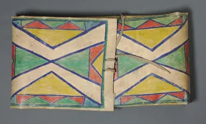 Plains Collection: Parfleche, c. 1900. Creator: Unknown