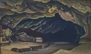 Yoga Tantras Gallery: Parinirvana, 1935-1936. Artist: Roerich, Nicholas (1874-1947)