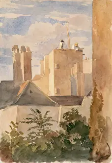 Chimneys Prints: Paris, 1825. Creator: James William Giles