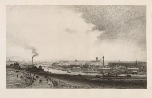 Maxime Lalanne Prints: Paris in 1867, View from the Trocadero, 1867. Creator: Maxime Lalanne (French, 1827-1886)