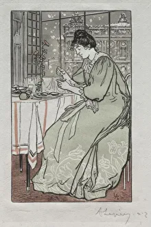 Late 19th Century Prints: Paris Almanac, 1897: Winter, 1897. Creator: Auguste Louis Lepere (French, 1849-1918)