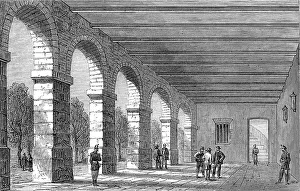 Prisoners Prints: Paris Demolitions - covered promenade, 1864. Creator: Unknown