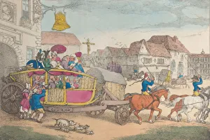 Diligence Prints: Paris Diligence, 1810. 1810. Creator: Thomas Rowlandson