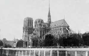 Notre Dame Prints: Paris - Eglise Notre-Dame L'Abside