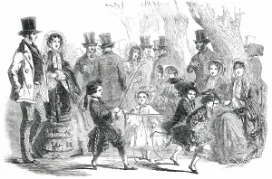 Paris Fashions for April, 1850. Creator: Unknown