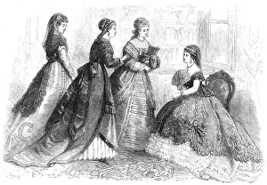 Paris fashions for April, 1868. Creator: Unknown