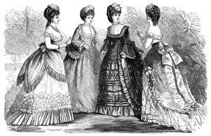 Gathered Prints: Paris fashions for April, 1870. Creator: Unknown