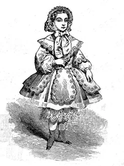 Embroidering Prints: Paris Fashions for August, 1854. Creator: Unknown