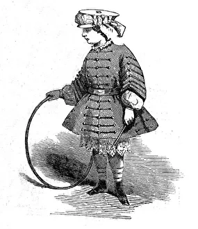 Hoop Prints: Paris Fashions for August, 1854. Creator: Unknown