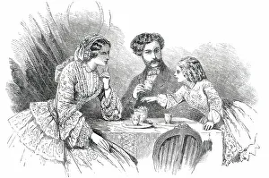 Paris Fashions for July - Morning Dress, 1850. Creator: Unknown