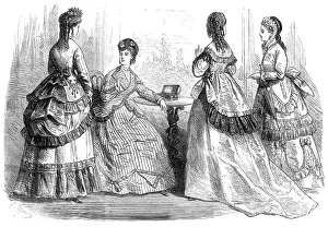 Gathered Prints: Paris fashions for June, 1869. Creator: Unknown