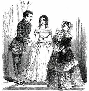Paris Fashions Prints: Paris Fashions for March, 1850. Creator: Unknown