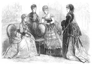 Caps Prints: Paris fashions for the New Year, 1870. Creator: Unknown