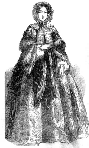 Fringed Prints: Paris Fashions for October, 1854. Creator: Unknown