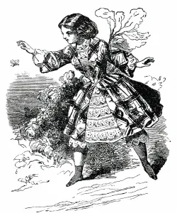 Embroidering Prints: Paris Fashions for September - Girl's Dress, 1850. Creator: Unknown