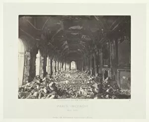 Paris Fire (Great Hall of the State Council), May 1871. Creator: Charles Soulier