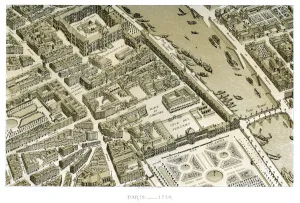 Pont Royal Prints: Paris, France, c1730