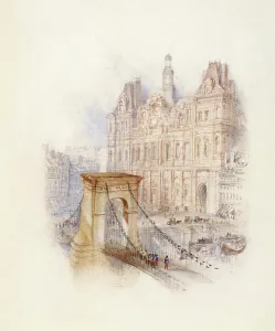 Town Hall Prints: Paris: Hotel de Ville, 1833. Creator: JMW Turner