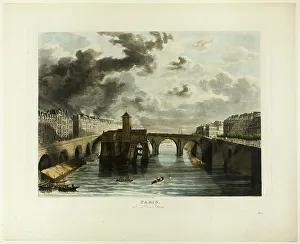 Black Smoke Prints: Paris, Le Pont-au-Change, n.d. Creator: John Gendall