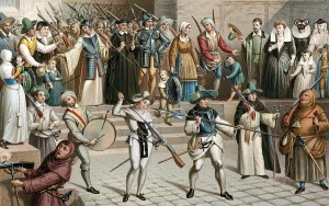Catholic League Collection: Paris during the League (La Ligue), 1590 (19th century)