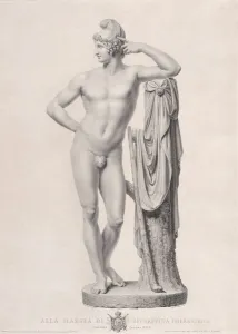 Engraving And Etching Prints: Paris leaning on a tree stump, 1817. Creators: Giovanni Battista Balestra