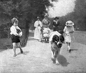 Lead Prints: Paris pendant la Bataille de Paris'; enfants a la promenade