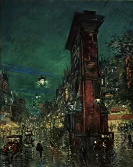 Big City Life Gallery: Paris, Porte Saint-Denis, 1923-1939. Artist: Korovin, Konstantin Alexeyevich (1861-1939)