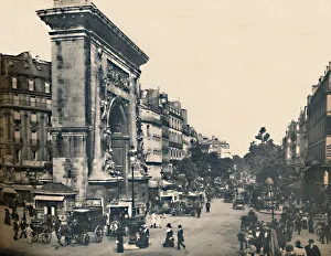 Isaac Georges Levy Prints: Paris. - Porte Saint-Denis Et Les Boulevards. - LL, c1910. Creator: Unknown