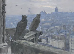 Paris as seen from the towers of Notre Dame, c. 1900. Artist: Moreau-Nelaton, Adolphe Etienne Auguste (1859-1927)
