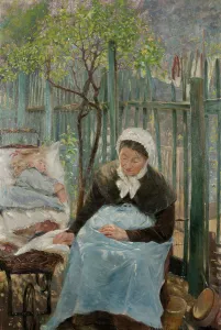 Pram Prints: Paris in the Spring, 1892. Creator: Gerda Roosval-Kallstenius
