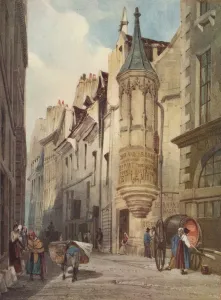Thomas Shotter Prints: Paris Street Scene The House of Admiral Coligny, 1831, (1923). Artist: Thomas Shotter Boys