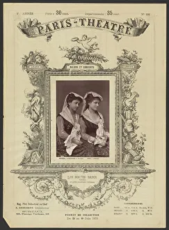 Sisters Prints: Paris Theatre: Les Soeurs Badia, 1875. Creator: Alphonse J. Liebert