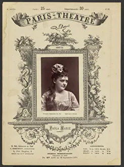 Flyer Prints: Paris Theatre: Paola Marie, 1874. Creator: Gaston & Mathieu & Cie