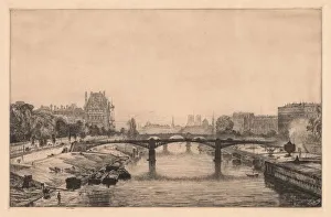Maxime Lalanne Prints: Paris, View from the Concorde Bridge, 1866. Creator: Maxime Lalanne (French, 1827-1886)