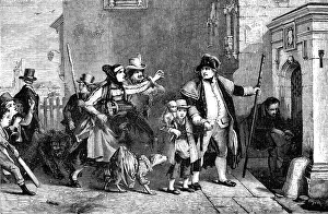 Cricketers Prints: The Parish Beadle - painted by Sir David Wilkie