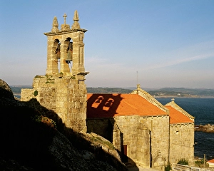 Parish Church of Santa Maria, Muxia, La Coruna province, Galicia, Spain, 14th century, (2001). Creator: LTL